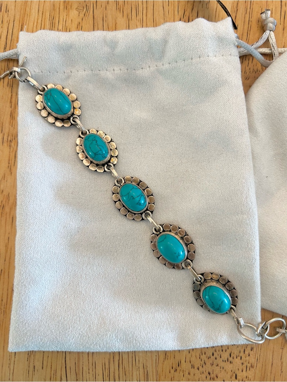 Turquoise Oval Stone Bracelet - Women Jewelry